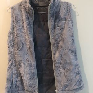 North face reversible vest